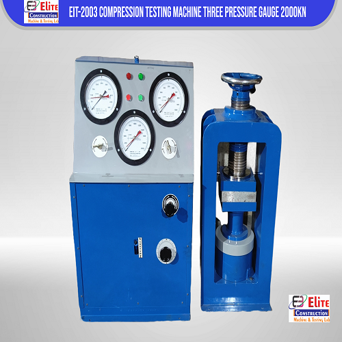 Compression Testing Machine Three Pressure Gauge Type